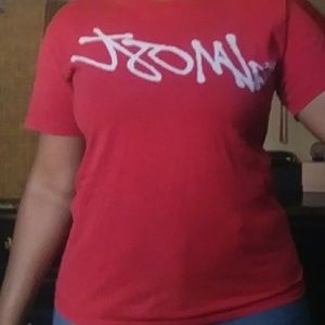 Women's red t-shirt